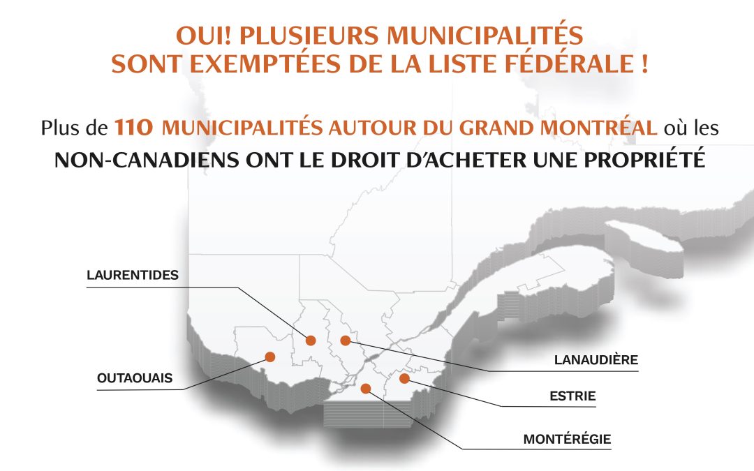 Exception – Loi sur l’interdiction d’achat d’immeubles résidentiels par des non-Canadiens