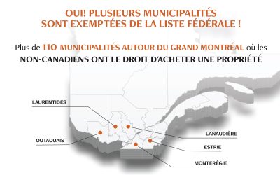 Exception – Loi sur l’interdiction d’achat d’immeubles résidentiels par des non-Canadiens